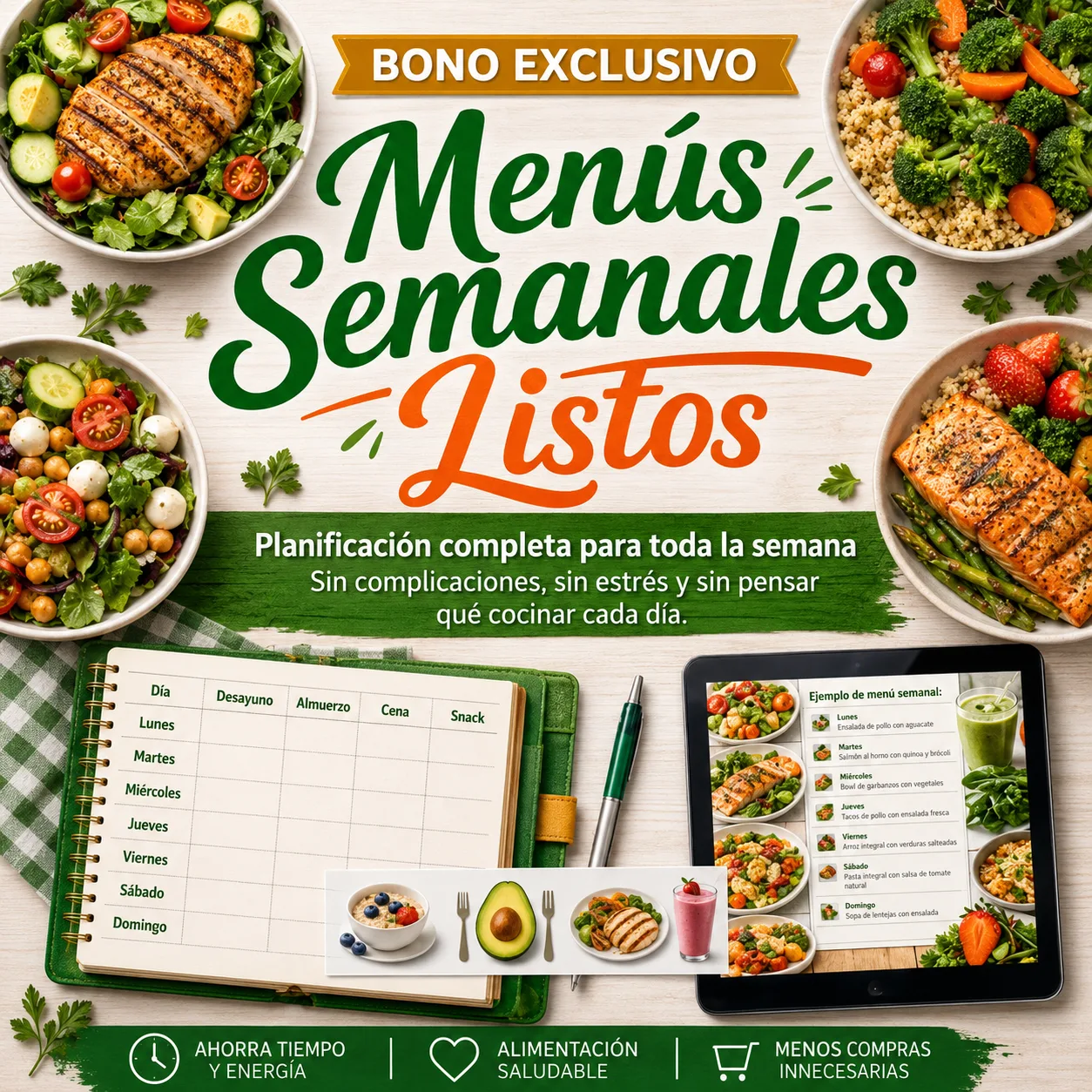 Menús Semanales Listos